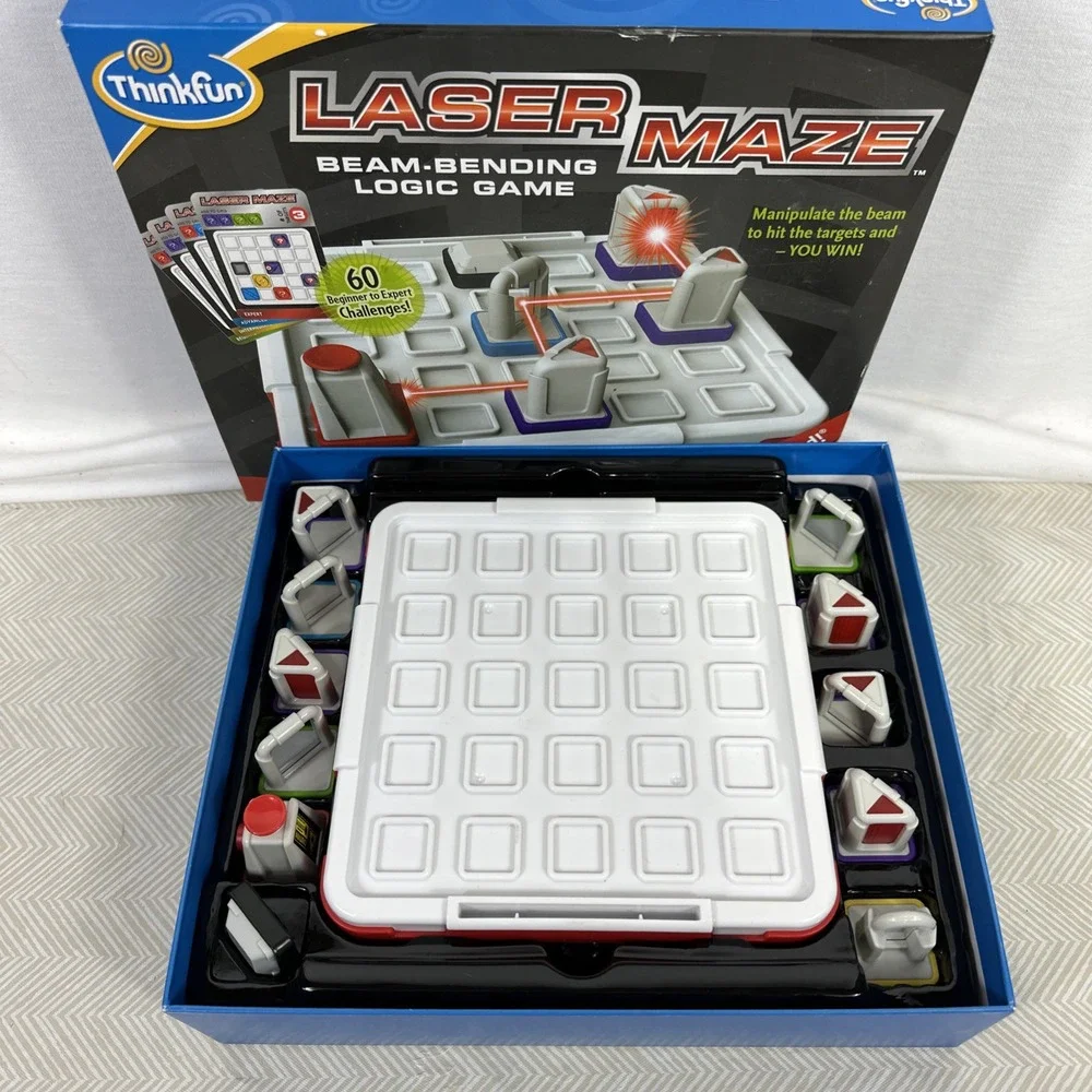 ThinkFun Laser Maze STEM Toy Set‎ Brain-Boosting Game Ages 8+ Logic Homeschool